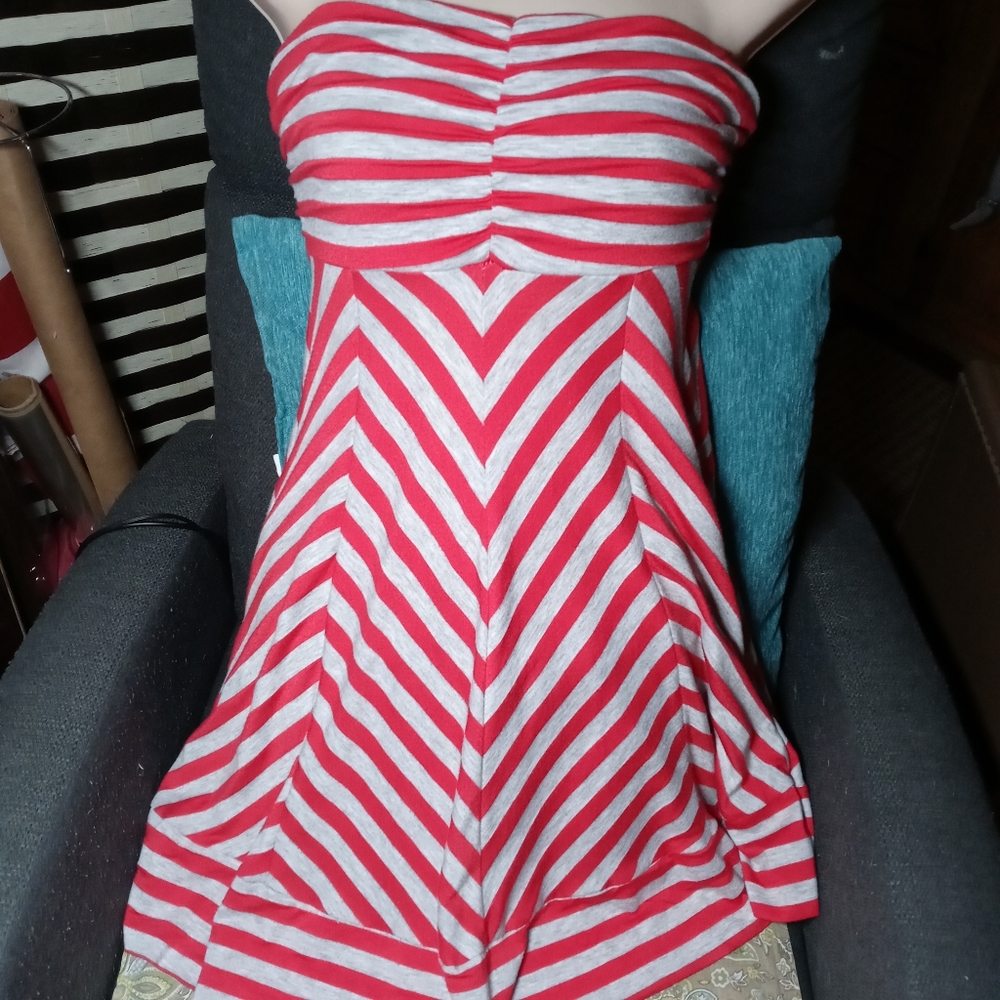 Ella Moss Strapless Striped Dress size Sm